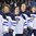 POPRAD, SLOVAKIA - APRIL 18: Finland's Aarne Talvitie #25 and teammates sing during their national anthem after defeating team Canada 6-3 during preliminary round action at the 2017 IIHF Ice Hockey U18 World Championship. (Photo by Andrea Cardin/HHOF-IIHF Images)